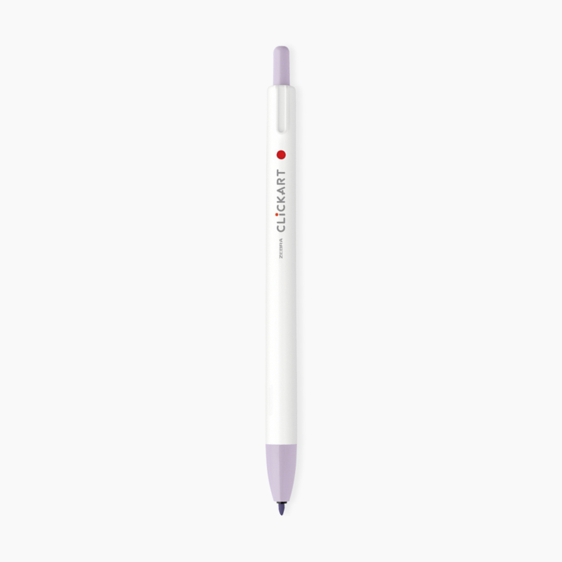 Zebra Clickart Retractable Marker Pen Lilac